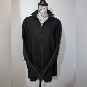 Simply Southern Charcoal Grey Quarter Zip Pullover - XL